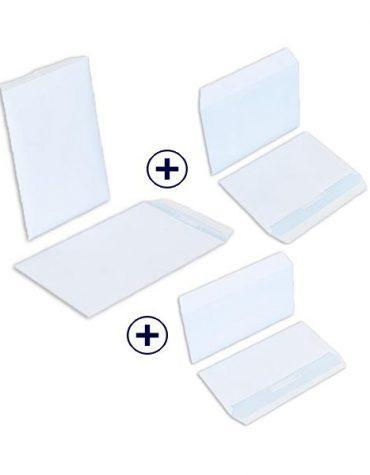 Enveloppes C5 Fermeture auto-adhésive Fenêtre à droite blanc 100g/m2 (500  pièce), CHF 27.03