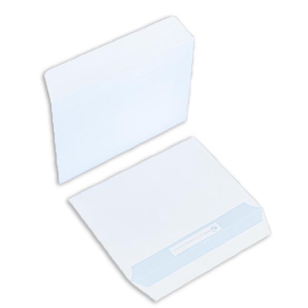 Clair Alfa Enveloppe extra blanche C6 114 x 162 mm 80g sans fenêtre bande  auto-adhésive - Boîte de 500 - Enveloppes sans fenêtre