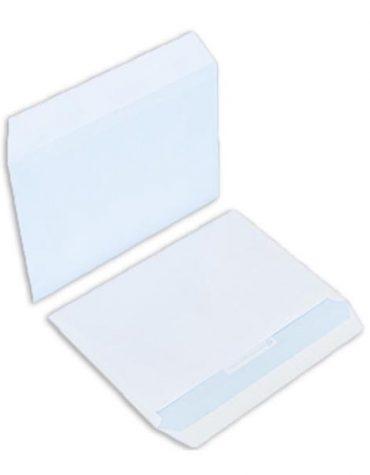 Enveloppe blanche RAJA Premium format DL 110 x 220 mm 90g avec fenêtre 35 x  100 mm- bande autoadhésive pas cher