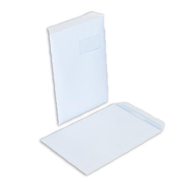 Pochette blanche C4 avec fenêtre, enveloppes administratives