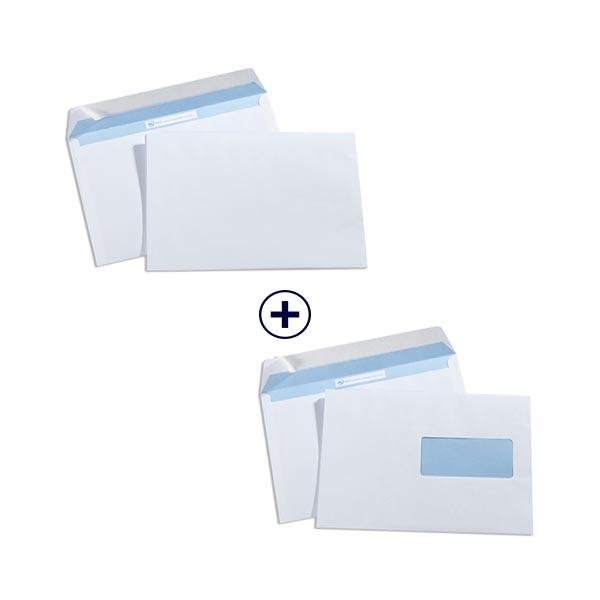 Panaché enveloppes blanches avec & sans fenêtre