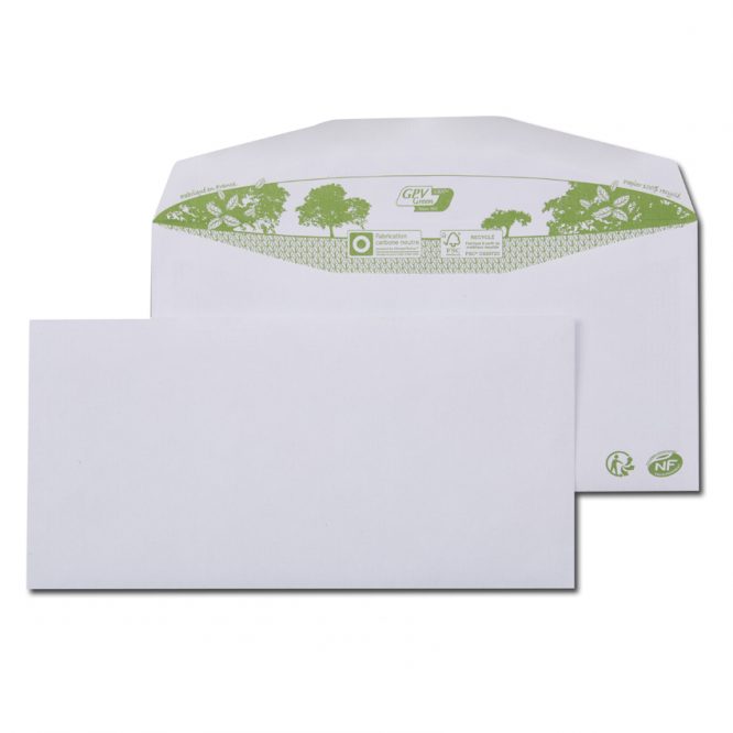 3850/EMP114RE-80G<br>Enveloppe extra blanche mécanisable C6/C5 – 114x229mm - Sans Fenêtre