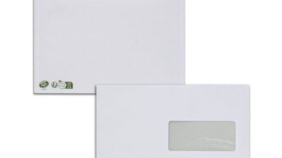 3856/EM45F162RE-80G<br>Enveloppe extra blanche mécanisable C5 – 162x229mm – Avec Fenêtre
